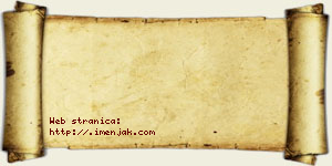 Jovana Velinović vizit kartica